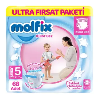 Külot Bez Ultra Fırsat Paketi 5 Beden 12-17 Kg 68 Adet