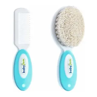 Doğal Kıl Fırça Tarak Seti 519 Mavi