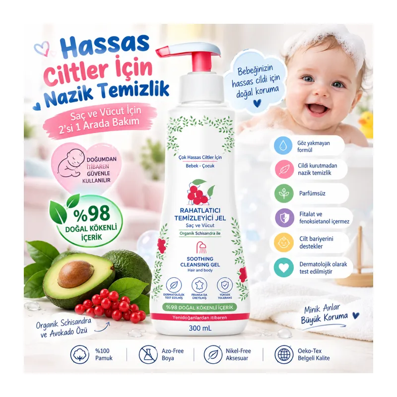 Soothing Çok Hassas Ciltler İçin Rahatlatıcı Şampuan 300 ml