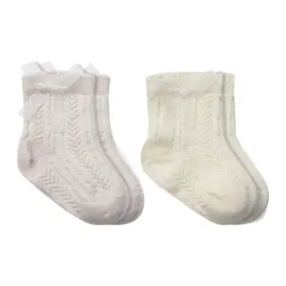 Fiyonklu Penye Soket Çorap 2li 10149 Taş