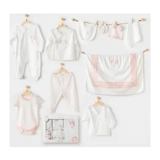AC25551 Newborn Set Pınk Baloons 10'Lu Hastane Çıkışı Ekru
