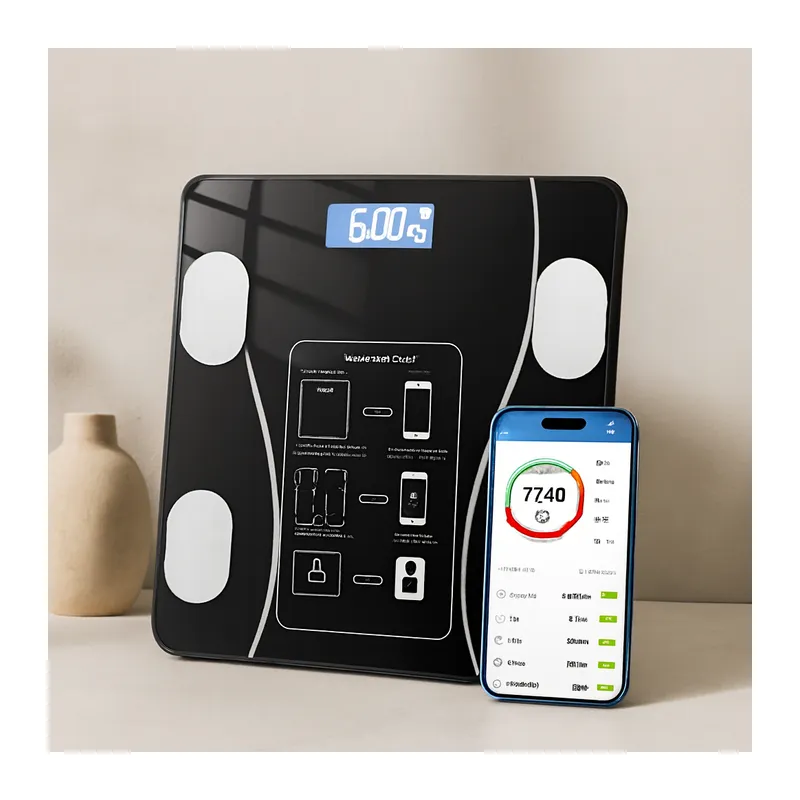 Vücut Analizli Bluetooth Dijital Baskül 180kg/50g