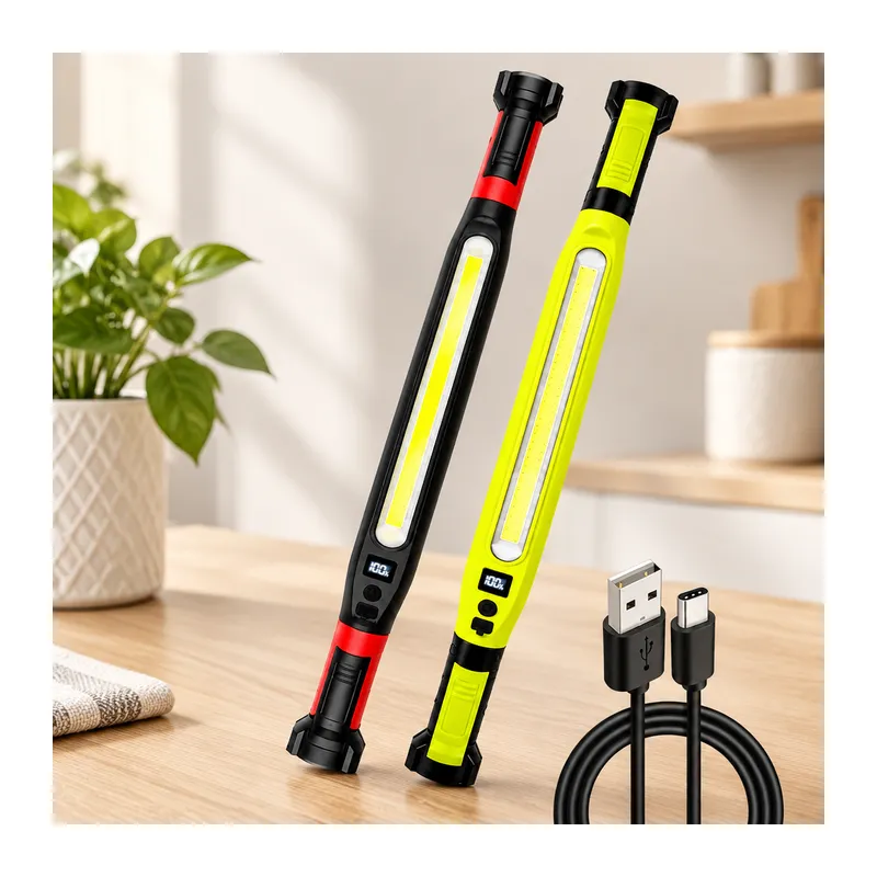 Şarjlı Mıknatıslı LED Çalışma Lambası (Type-C, 360° Döner, 52.5 cm)