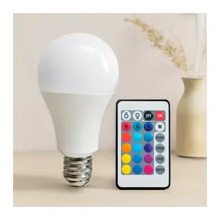 Kumandalı RGB LED Ampul 15W (90W Eşdeğer) E27 1100LM 15000 Saat