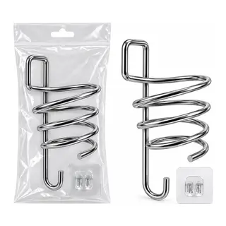 Krom Metal Fön Makinesi Askısı Yapışkanlı