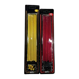6'li 20 cm İnce Pasta Mumu