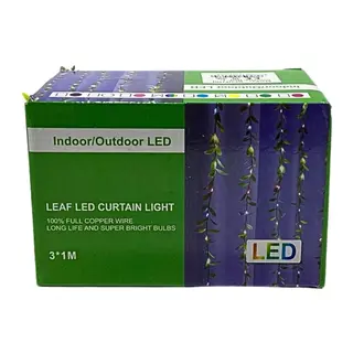 3x1 Yeşil Kutulu Sarmaşık Perde LED