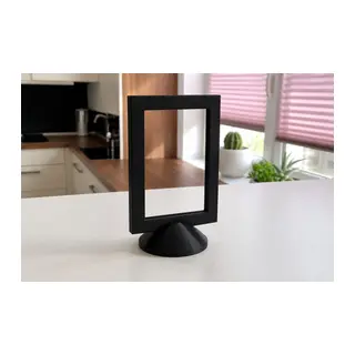 3D Baskı Modern Fotoğraf Çerçevesi - Masaüstü ve Raf Üstü Dekoratif Resimlik-Siyah