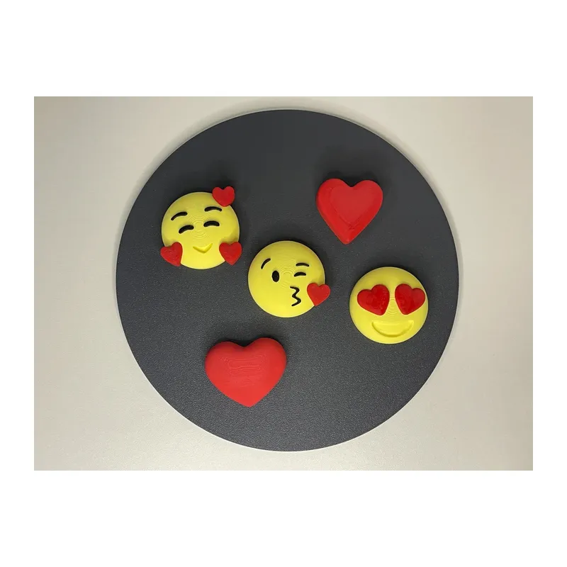 3D Baskı 5li Emoji Magnet Seti - Eğlenceli Buzdolabı ve Pano Süsü