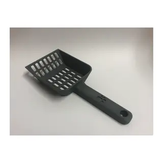 3D Baskı Kedi Kumu Küreği - Geniş Hazneli Eleme Küreği-Gri
