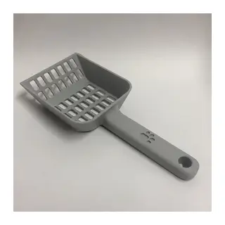 3D Baskı Kedi Kumu Küreği - Geniş Hazneli Eleme Küreği-Siyah