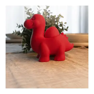 3D Baskı Dinozor Yumurtalık - Sevimli Eggosaurus Yumurta Tutucu-Kırmızı