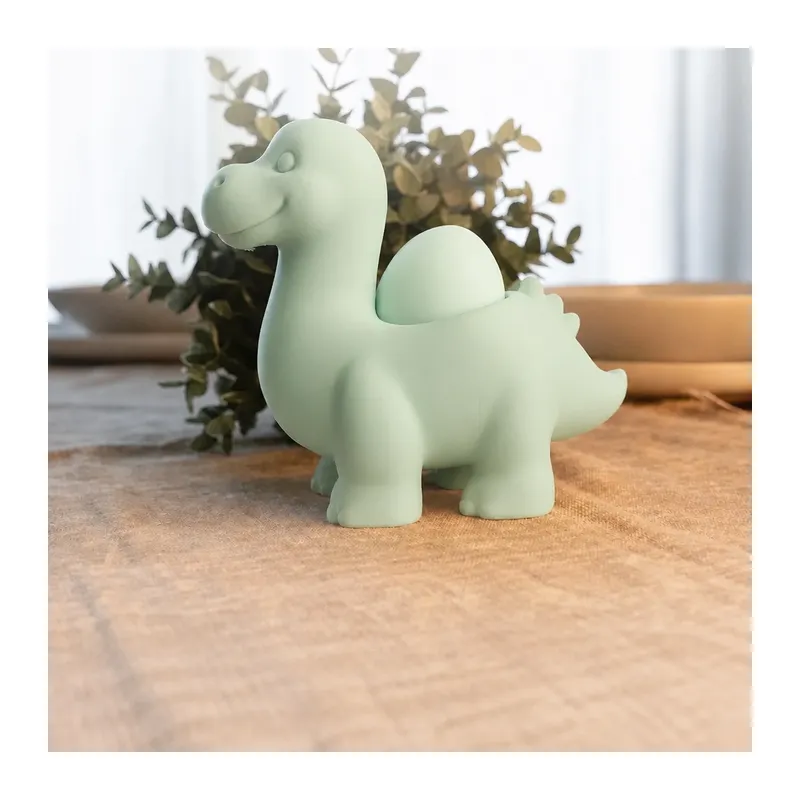 3D Baskı Dinozor Yumurtalık - Sevimli Eggosaurus Yumurta Tutucu-Mint