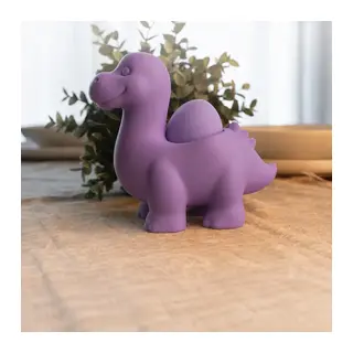 3D Baskı Dinozor Yumurtalık - Sevimli Eggosaurus Yumurta Tutucu-Mor