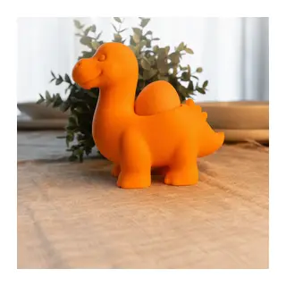 3D Baskı Dinozor Yumurtalık - Sevimli Eggosaurus Yumurta Tutucu-Turuncu