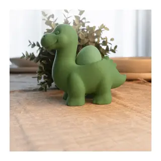 3D Baskı Dinozor Yumurtalık - Sevimli Eggosaurus Yumurta Tutucu-Yeşil