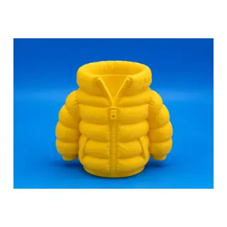 3D Baskı Şişme Mont Kalemlik - Masaüstü Organizer-Sarı