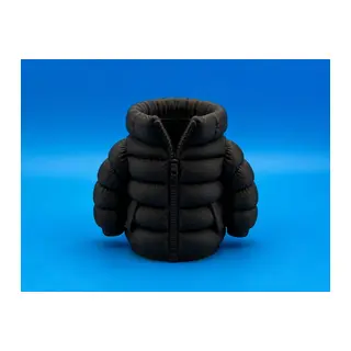 3D Baskı Şişme Mont Kalemlik - Masaüstü Organizer-Siyah