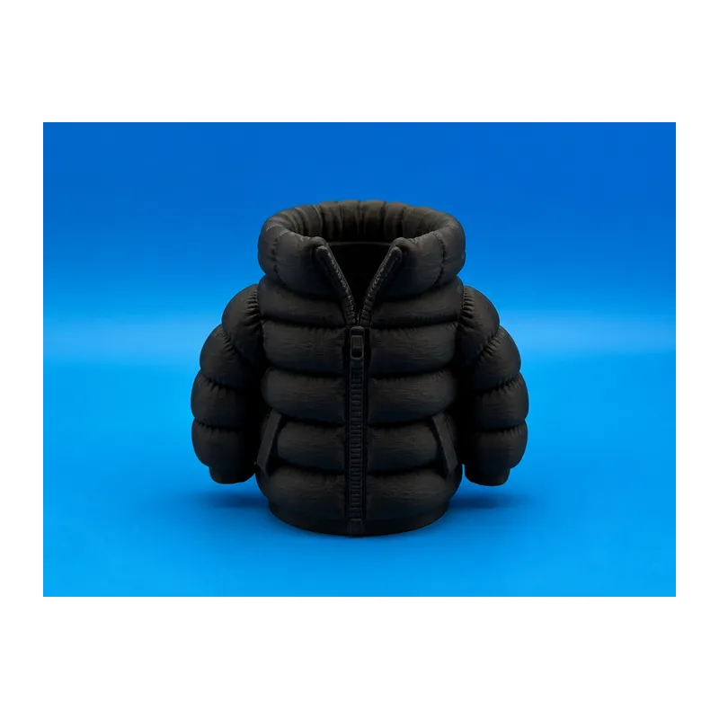 3D Baskı Şişme Mont Kalemlik - Masaüstü Organizer-Siyah