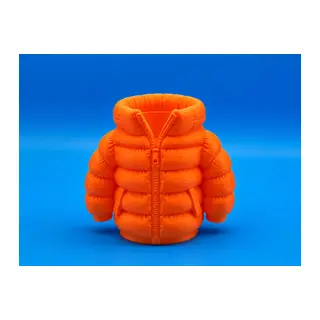 3D Baskı Şişme Mont Kalemlik - Masaüstü Organizer-Turuncu
