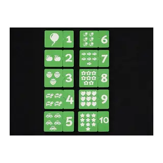 3D Baskı Sayma ve Eşleştirme Puzzle Kartları - 1den 10a Rakam ve Nesne Sayma Seti, Erken Matematik Öğretim Materyali