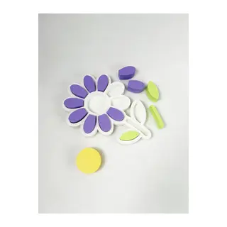 3D Baskı Papatya Çiçek Puzzle - Sökülüp Takılabilir Yaprak ve Taç Yapraklı Ahşap Görünümlü Eğitici Oyuncak