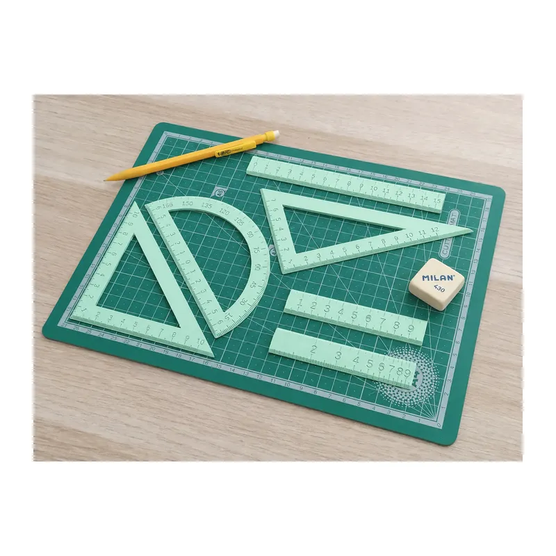 3D Baskı Geometri Cetvel Seti - İletki, Gönye ve Ölçüm Araçları - Mint