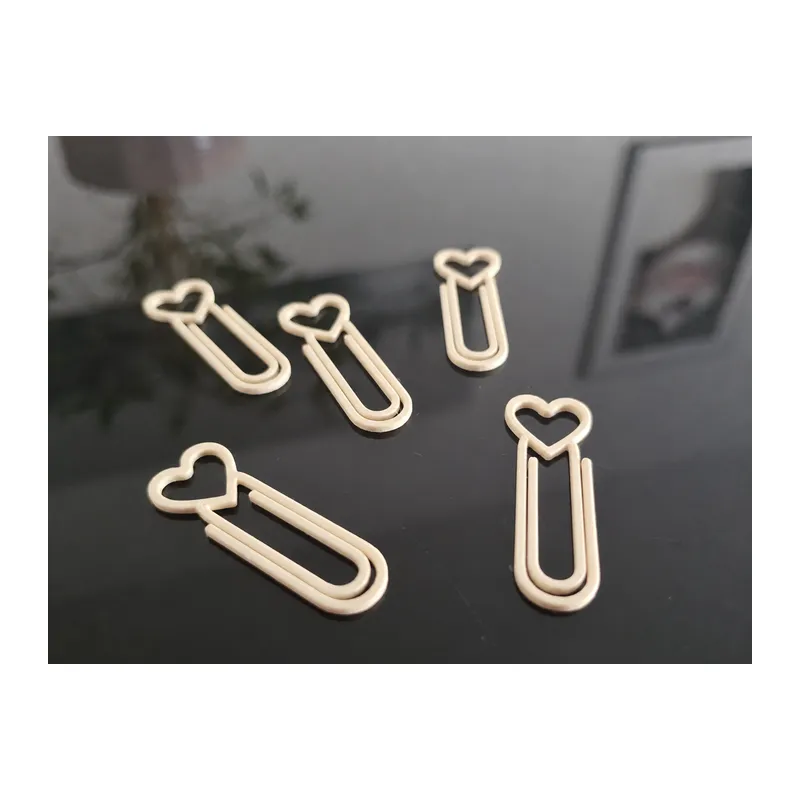 3D Baskı Kalp Figürlü Ataç - 10lu Set - Bej