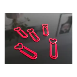 3D Baskı Kalp Figürlü Ataç - 10lu Set - Kırmızı