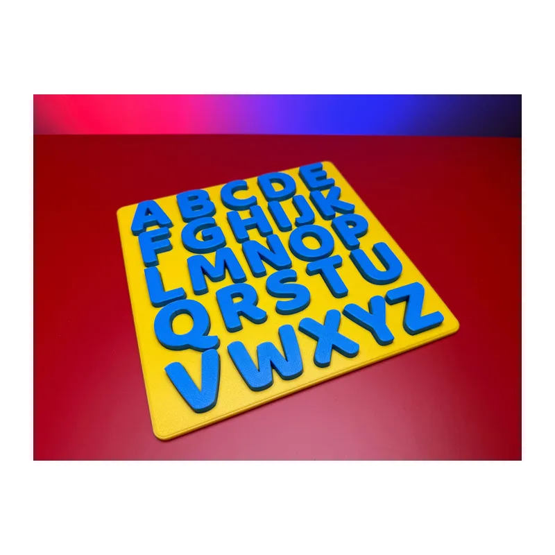 3D Baskı A-Z Büyük Harf Alfabe Puzzle - 26 Parçalı Eğitim Seti