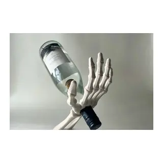 3D Baskı İskelet El Şarap Şişesi Tutucu Dengeli Dekoratif Şaraplık Bar ve Mutfak Sunum Standı
