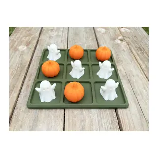3D Baskı Hayalet ve Balkabağı XOX Oyun Seti Tic Tac Toe Cadılar Bayramı Aile ve Çocuk Masa Oyunu