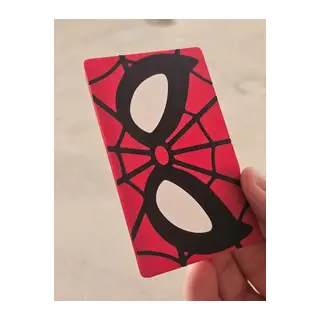 3D Baskı Dekoratif Kart Kaplama Banka Kartı Kılıfı Örümcek Ağı Temalı Temassız Ödeme Uyumlu Koruyucu