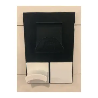 3D Baskı Duvara Monte Oyun Kolu ve Kulaklık Askısı Siyah Beyaz Panel Tasarımlı Duvar Organizeri