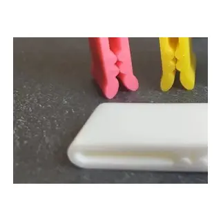 3D Baskı Çok Amaçlı Poşet Ağzı Kapatma Klipsi 20'li Set Gıda Poşeti ve Kablo Sıkıştırıcı Klips - Beyaz