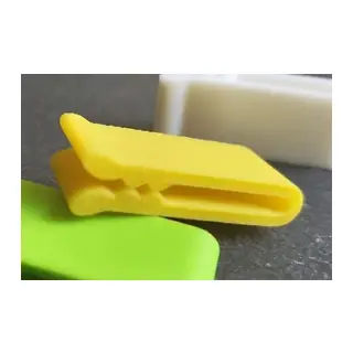 3D Baskı Çok Amaçlı Poşet Ağzı Kapatma Klipsi 20'li Set Gıda Poşeti ve Kablo Sıkıştırıcı Klips - Sarı