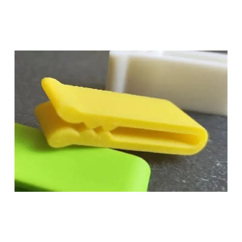 3D Baskı Çok Amaçlı Poşet Ağzı Kapatma Klipsi 20'li Set Gıda Poşeti ve Kablo Sıkıştırıcı Klips - Sarı