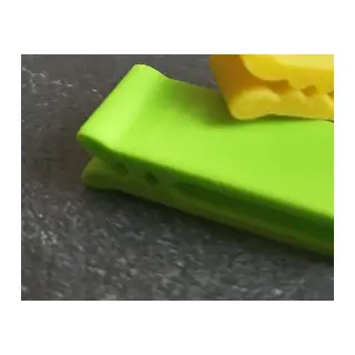 3D Baskı Çok Amaçlı Poşet Ağzı Kapatma Klipsi 20'li Set Gıda Poşeti ve Kablo Sıkıştırıcı Klips - Yeşil
