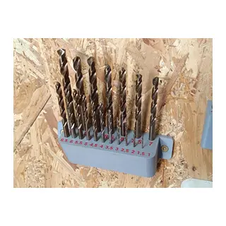 3D Baskı Matkap Ucu Standı 1-6,5 mm Duvara Monte Matkap Ucu Düzenleyici Numaralı Yuvalı Gri