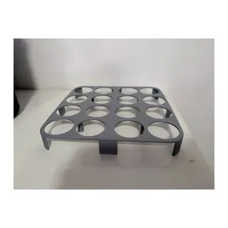 3D Baskı 16'lı Yumurtalık Buzdolabı İçi Yumurta Rafı Düzenleyici Yumurta Tutucu Gri