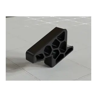 3D Baskı Pencere ve Balkon Kapısı Stoperi Ray Kilitli Kapı Takozu Rüzgar Engelleyici Pencere Tutucu - Siyah