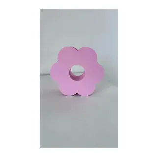 3D Baskı Çiçek Formlu Vazo Sakura Çiçeği Şeklinde Dekoratif Modern Çiçek Vazosu Pembe