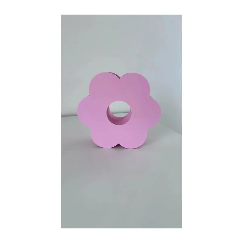 3D Baskı Çiçek Formlu Vazo Sakura Çiçeği Şeklinde Dekoratif Modern Çiçek Vazosu Pembe