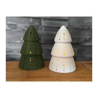 Çam Ağacı Formlu Tealight Mumluk Yılbaşı Dekoratif Mum Tutucu