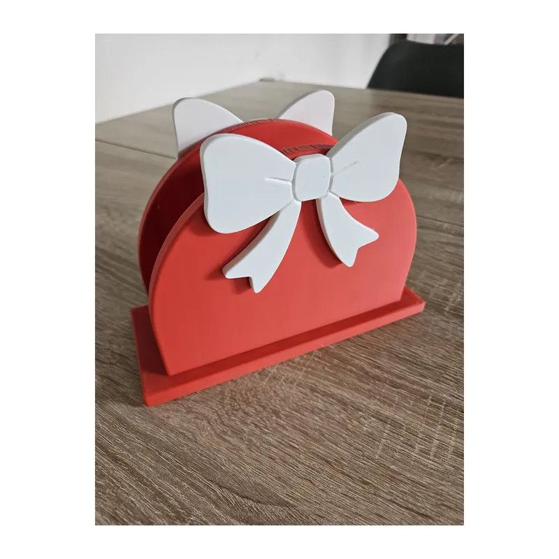 3D Baskı Yılbaşı Temalı Peçetelik Noel Dekoratif Masa Peçete Standı