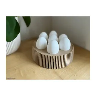 3D Baskı 7 Yumurtalık Paskalya Yumurta Standı Dekoratif Kahvaltı Sunum Ürünü