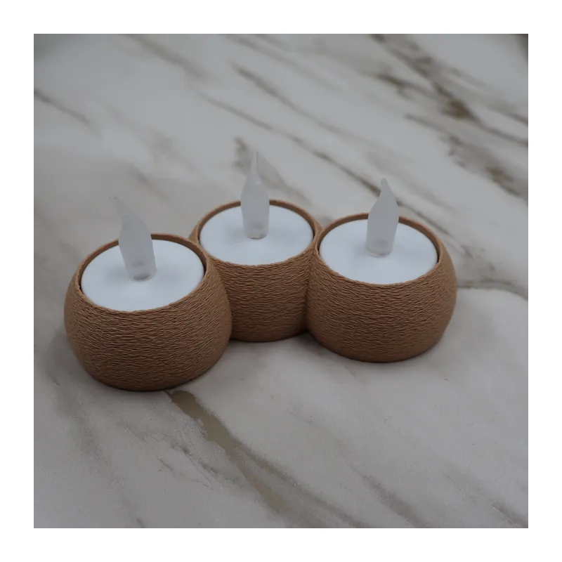 Modern Tealight Mumluk LED Mum Tutucu Dekoratif Işıklı Mumluk
