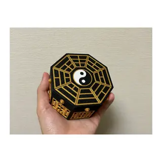 3D Baskı Oryantal Bagua Fener Tealight Mumluk Çok Parçalı Dekoratif Mum Feneri