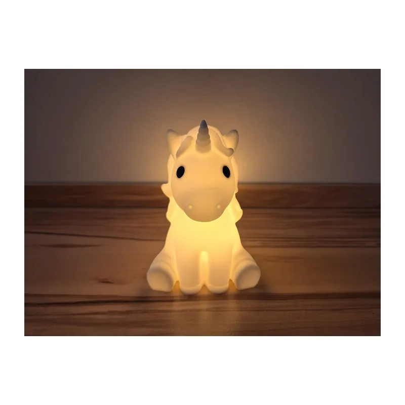 3D Baskı Sevimli Tek Boynuzlu At Formlu Tealight Mumluk Çocuk Odası Dekoratif Mum Tutucu