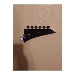 Gitar Başlığı Formlu Anahtar Askısı Duvar Anahtarlığı Müzik Temalı Dekoratif